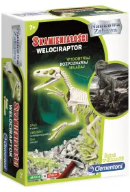 Skamienia�o�ci - Welociraptor fluorescencyjny Clementoni