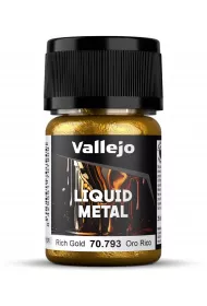 Vallejo: 70.793 - Liquid Metal - Rich Gold (35 ml)