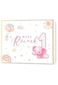 Pude�ko prezentowe Roczek, r�owe (22,5x17,5x4cm)
