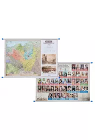 Mapa cienna Polski A2 Regiony historyczne