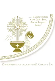Zaproszenie chrzest Pol Mak zkw chr 40974