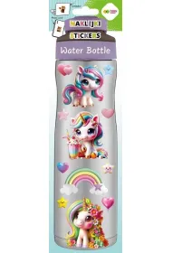 Happy Color Naklejki WATER BOTTLE - Sweet Unicorns, 83x286 mm