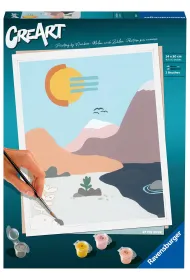 Ravensburger Malowanie po numerach CreArt - Minimalistyczny krajobraz 1 24x30cm