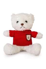 Mi� bia�y 22cm w sweterku czerwony Daffi