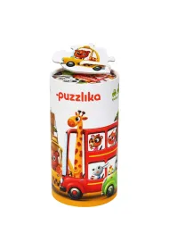 Puzzle drewniane Samochody 13784 Levenya
