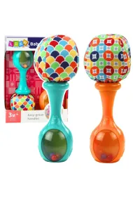 Grzechotki sensoryczne z mi�kk� pi�eczk� LeanToys