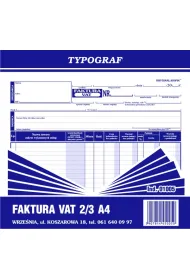 Druk-faktura vat 2/3 A4