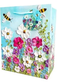 Fresh Torebka ozdobna matowa Pszczo�y 18x23x10cm