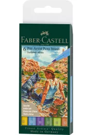 Faber-Castell Pitt artist pen summer etui 6 szt.