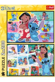 Puzzle 2x200 Wesoe ycie Stitcha TREFL