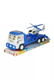 Ci�ar�wka policyjna z przyczep� i helikopterem Swede
