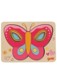 Puzzle warstwowe Motyl Goki