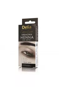 Delia Eyebrow Expert kremowa henna do brwi 3.0 Ciemny Brz 15 ml