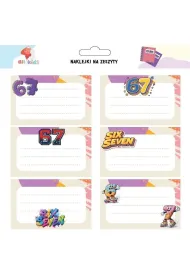 All4Kids Naklejki na szafk� i zeszyt six seven 67
