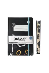 Puckator Notatnik A5 linia Lucky the Black Cat