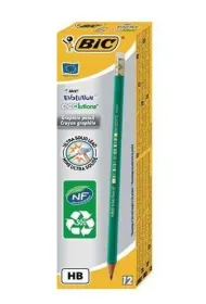 Bic O��wek z gumk� Evolution Eco 12 szt.