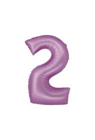 Godan Balon foliowy Smart Cyfra 2 lawendowa matowa 76cm