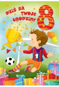 Art Nuvo Karnet 8 urodziny pi�karz