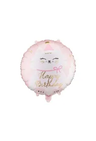 PartyDeco Balon foliowy pastylka Kotek 35x35cm
