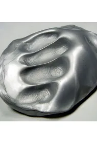 Sprytna plastelina- metaliczna srebrna