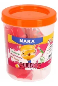 Zestaw masa �elowa sensoryczna Slime NARA w opakowaniu + koraliki + kleje Pilot