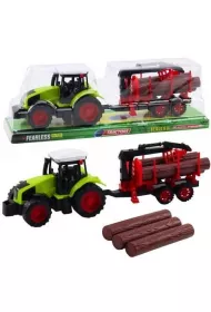 Traktor rolniczy z przyczep� do transportu drewna LeanToys