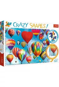 Puzzle 600 el. Crazy Shapes. Kolorowe balony Trefl
