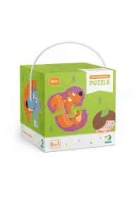 Puzzle 2-3-4 el. Le�ne zwierz�ta Dodo