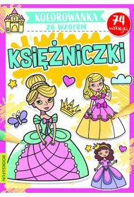Ksi�niczki. Kolorowanka ze wzorem