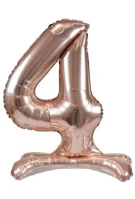 Arpex Balon foliowy stoj�cy r�owe z�oto 4 90cm