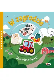W zagrodzie. Drewniane figurki
