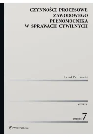Czynno�ci procesowe zawodowego pe�nomocnika w sprawach cywilnych