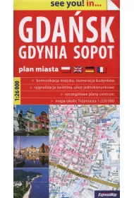 Gda�sk, Gdynia, Sopot. Plan miasta 1:26 000