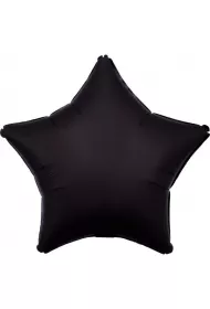 Amscan Balon foliowy Lustre Black gwiazda 48cm