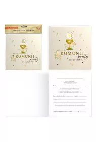 Kukartka Zaproszenie Komunia 5 szt.