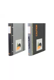 Segregator A4 4-ringowy na gumk� z wk�adem w linie i przek�adkami Traveller