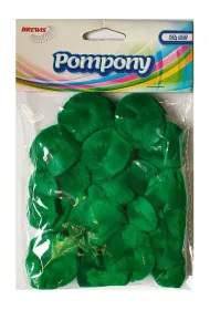 Brewis Pompony puszyste zielone 24 szt.