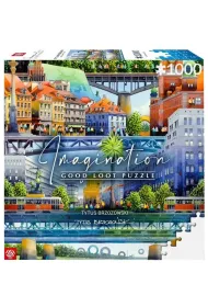Puzzle 1000 el. Imagination: Tytus Brzozowski Warsaw Bridges / Warszawskie mosty Good Loot