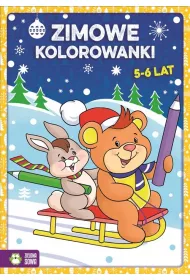Zimowe kolorowanki 5-6 lat