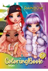 Kolorowanka z naklejkami Rainbow High