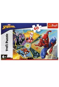 Puzzle 60 el. Marvel Spiderman. W sieci Trefl