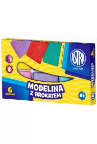 Astra Modelina z brokatem 6 szt.