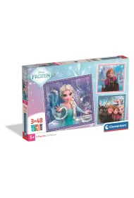 Puzzle 3x48 el. SuperColor. Frozen Clementoni
