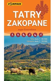 Tatry, Zakopane. Mapa kieszonkowa w skali 1:55 000 (wersja wodoodporna)