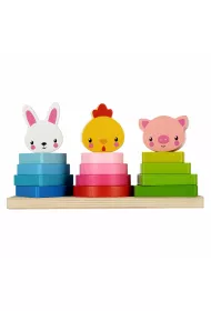 Puzzle Ukadanka drewniana Zwierzta Smily Play