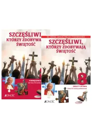 Pakiet Szcz�liwi, kt�rzy zdobywaj� �wi�to�� 8. Podr�cznik i Zeszyt ucznia na 1 lekcj� religii tygodniowo dla klasy 8 szko�y podstawowej