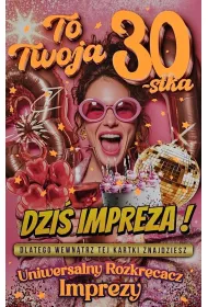 Yeku Karnet Urodziny 30 damskie