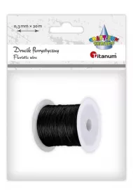 Titanum Drucik florystyczny czarny 0.3mmx20m