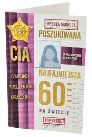 Yeku Karnet Urodziny 60 damskie poszukiwana