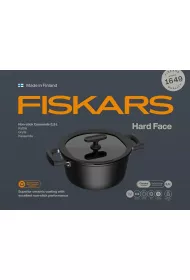 Fiskars Garnek z powok nieprzywierajc i z pokrywk hard face 3.5 l